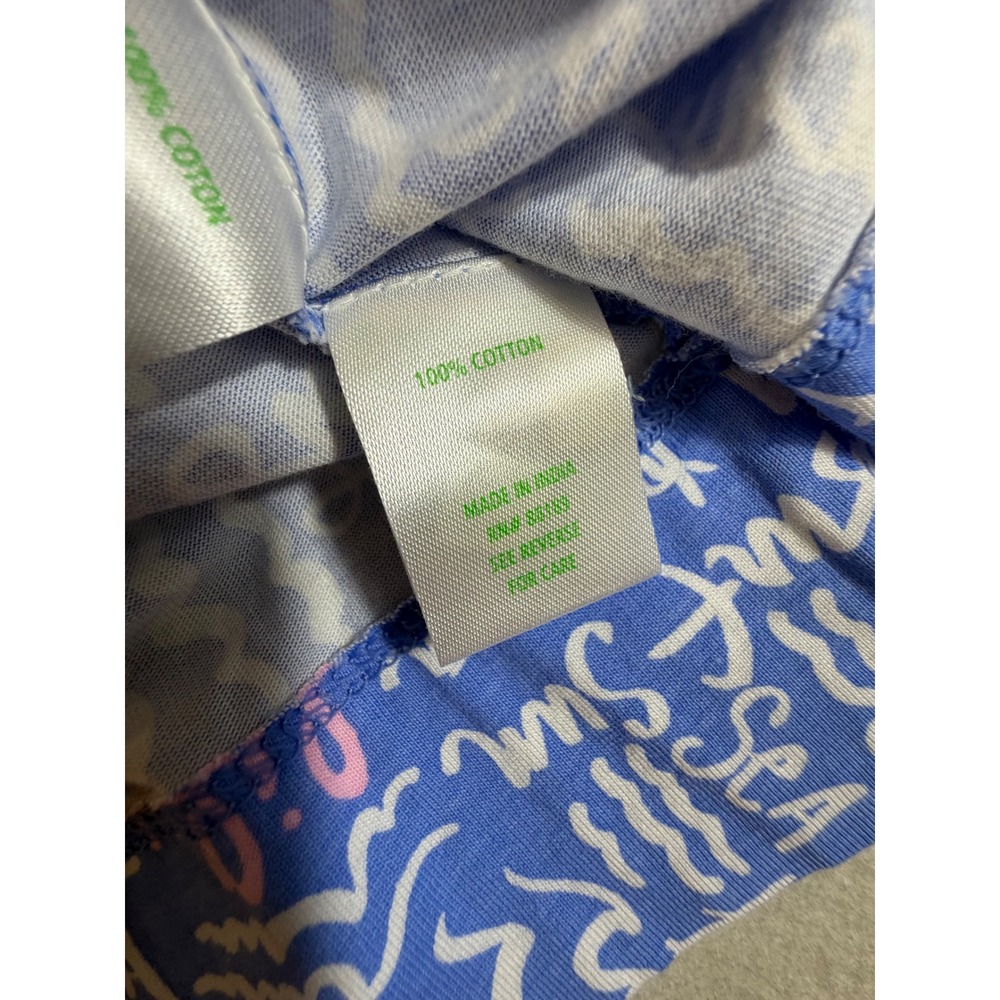 Lilly Pulitzer Colson Shift Dress Sunwashed Blue Seacrets Cotton Dress Size S - Picture 6 of 9